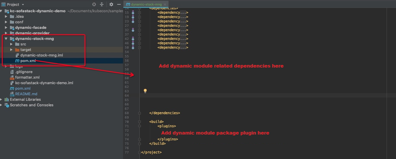 add dependencies